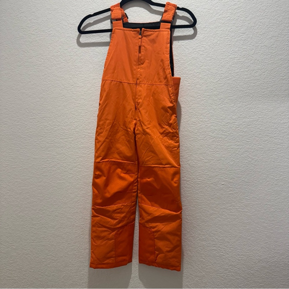 HB Kids Orange Insulated Snow Bib Overalls Size XS